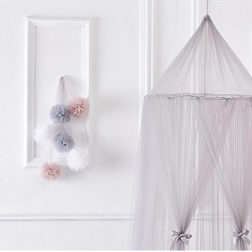 Pom Pom Slinger Ballen Oudroze Decoratie Hemeltje Klamboe Sluier Babykamer Kinderkamer